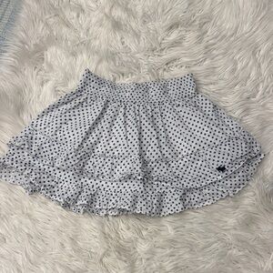 Women’s Abercrombie & Fitch White and blue Polka Dot Mini Skirt